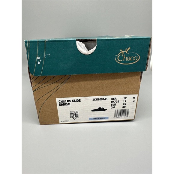 Chaco Chillos Slide Black/Grey Comfort Sandal JCH108445 Men's‎ US Sz 12 - Picture 8 of 8